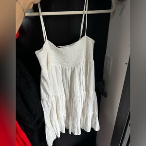 Zara white babydoll dress